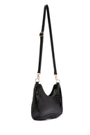 Women's Black Long Strap Crocodile Patterned Shoulder Bag | Derimod