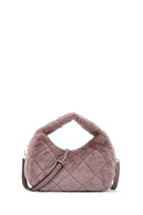 Women's Pink Long Strap Plush Handbag | Derimod