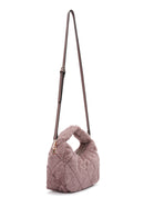 Women's Pink Long Strap Plush Handbag | Derimod