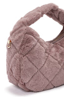 Women's Pink Long Strap Plush Handbag | Derimod