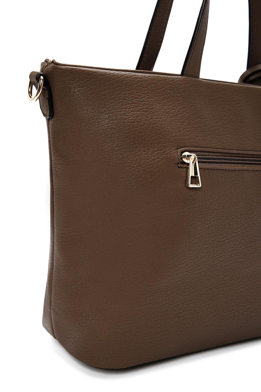 Women's Brown Long Strap Plush Handbag