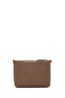 Women's Tan Long Strap Crocodile Patterned Crossbody Bag | Derimod