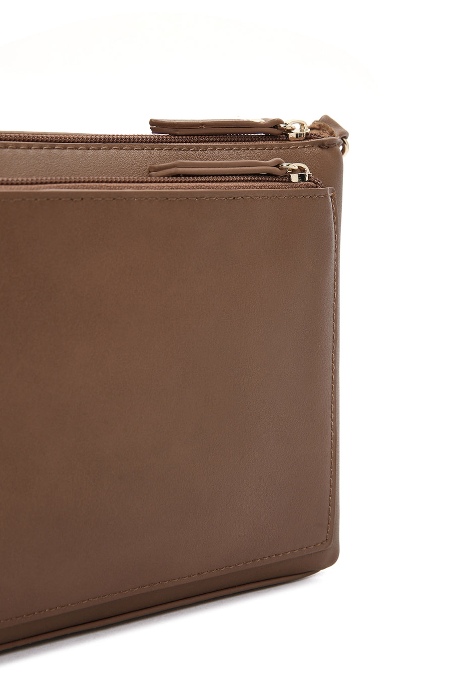 Women's Tan Long Strap Crocodile Patterned Crossbody Bag