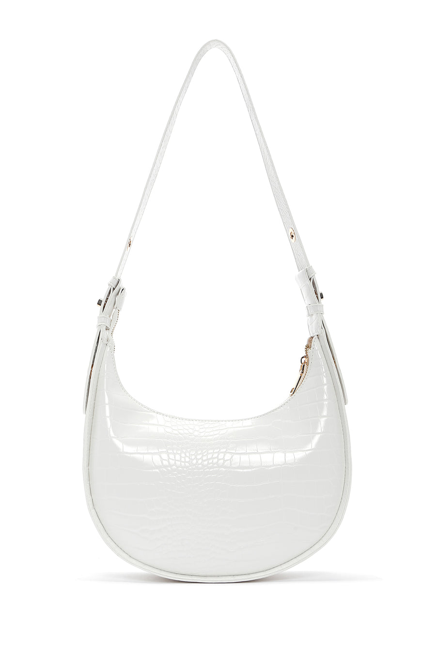 Women's White Crocodile Handbag