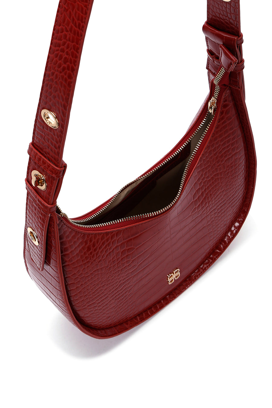 Women's Red Crocodile Handbag