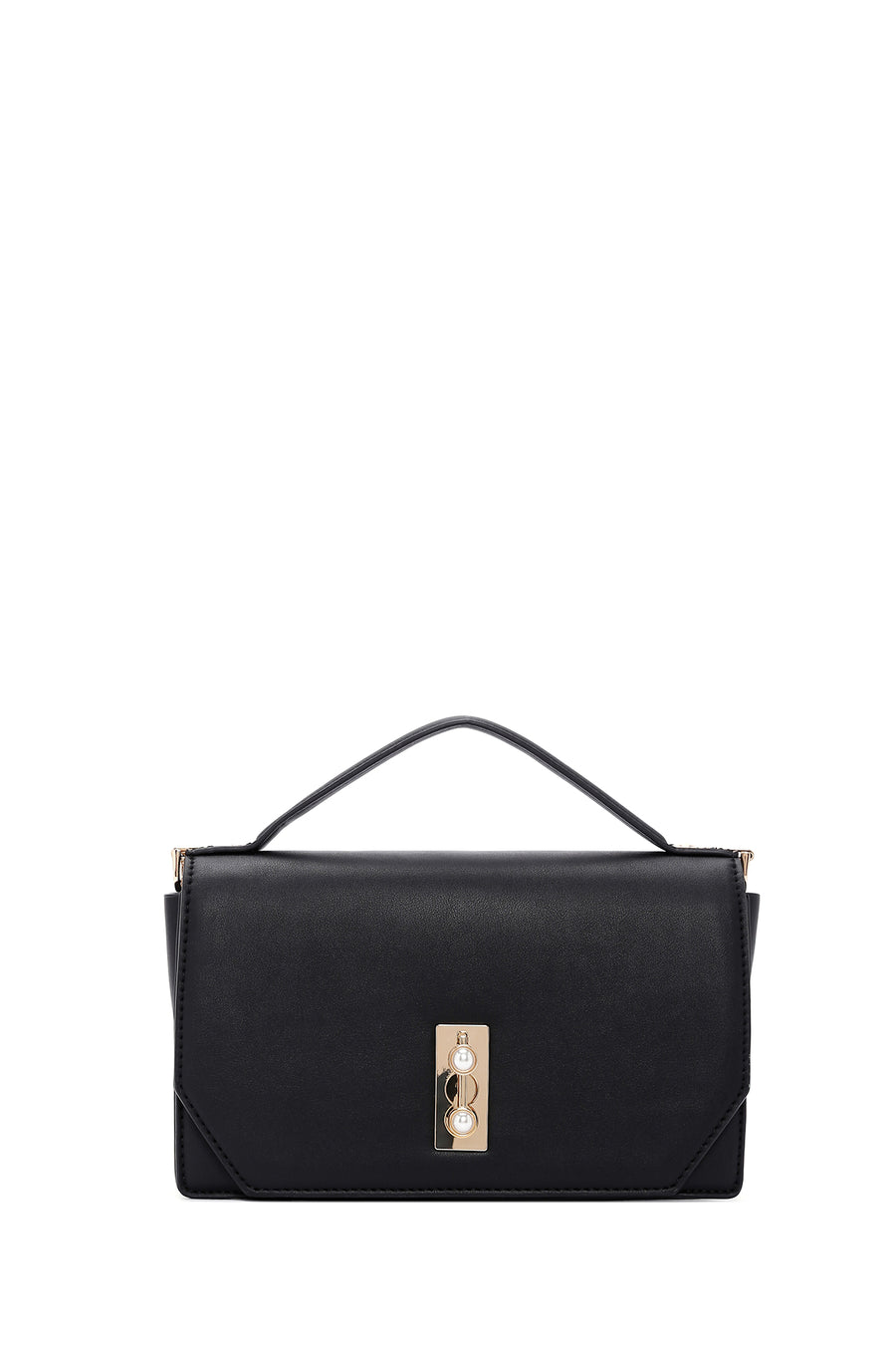 Women's Black Long Strap Crossbody Bag