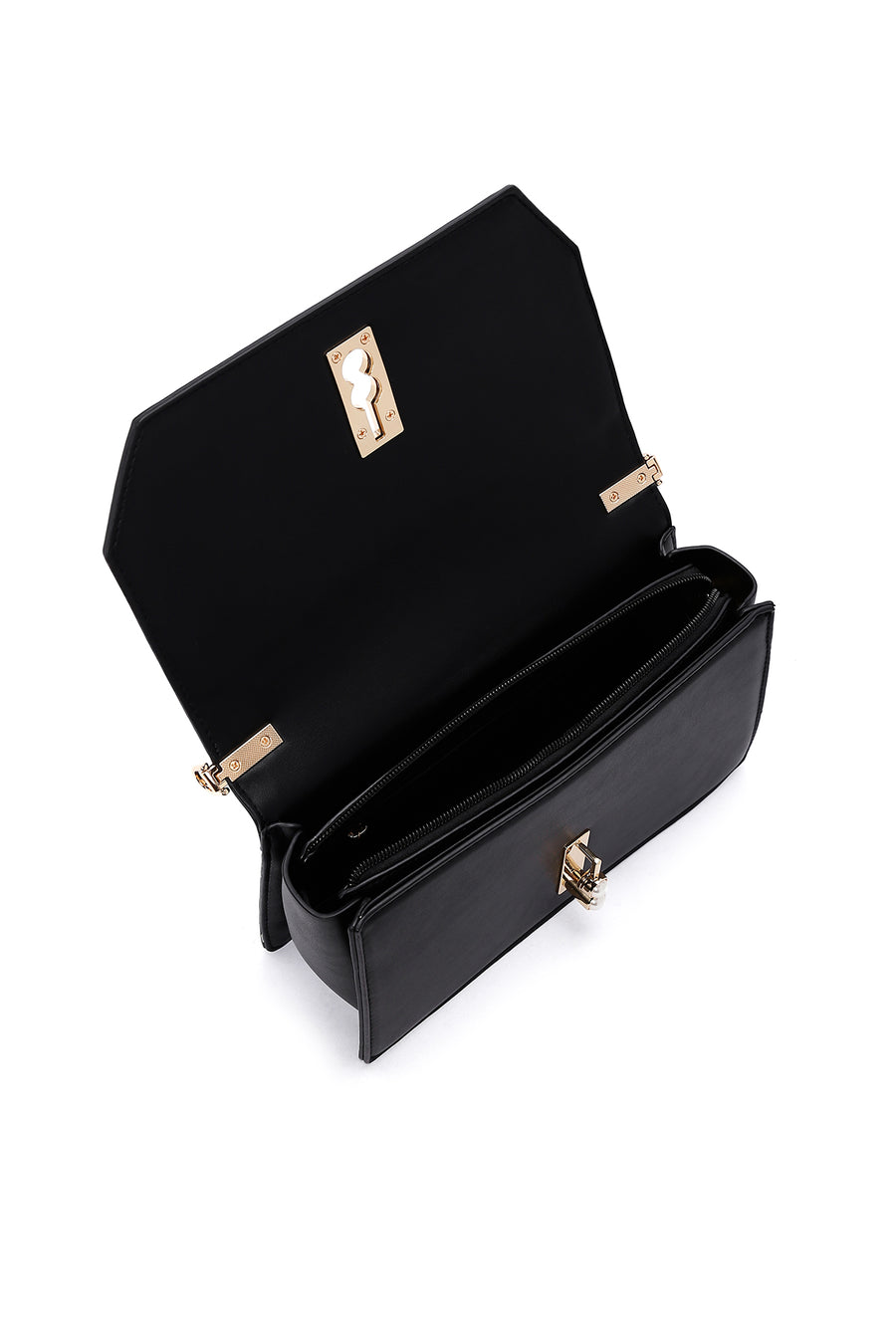 Women's Black Long Strap Crossbody Bag