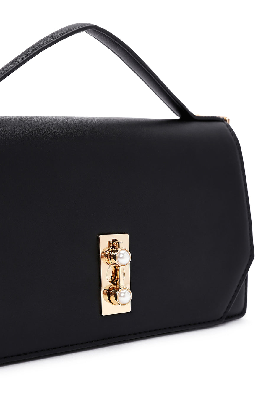 Women's Black Long Strap Crossbody Bag