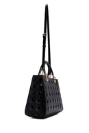 Women's Black Patent Leather Long Strap Handbag | Derimod