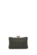 Women's Black Long Chain Strap Stone Handbag | Derimod