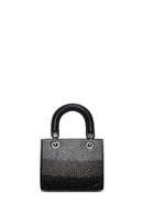 Women's Black Long Chain Strap Stone Handbag | Derimod