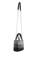 Women's Black Long Chain Strap Stone Handbag | Derimod