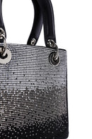 Women's Black Long Chain Strap Stone Handbag | Derimod