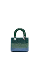 Women's Green Long Chain Strap Stone Handbag | Derimod