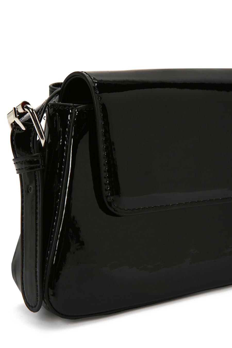 Women's Black Metallic Shoulder Bag