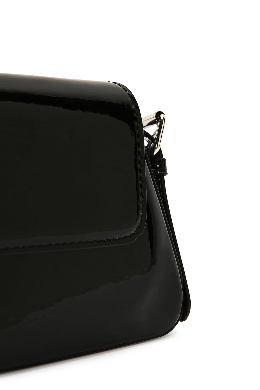 Women's Black Metallic Shoulder Bag