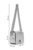 Women's Silver Long Strap Clutch Bag | Derimod