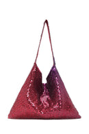 Women's Purple Metal Patterned Handbag | Derimod
