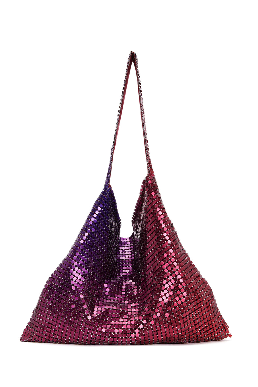 Women's Purple Metal Patterned Handbag