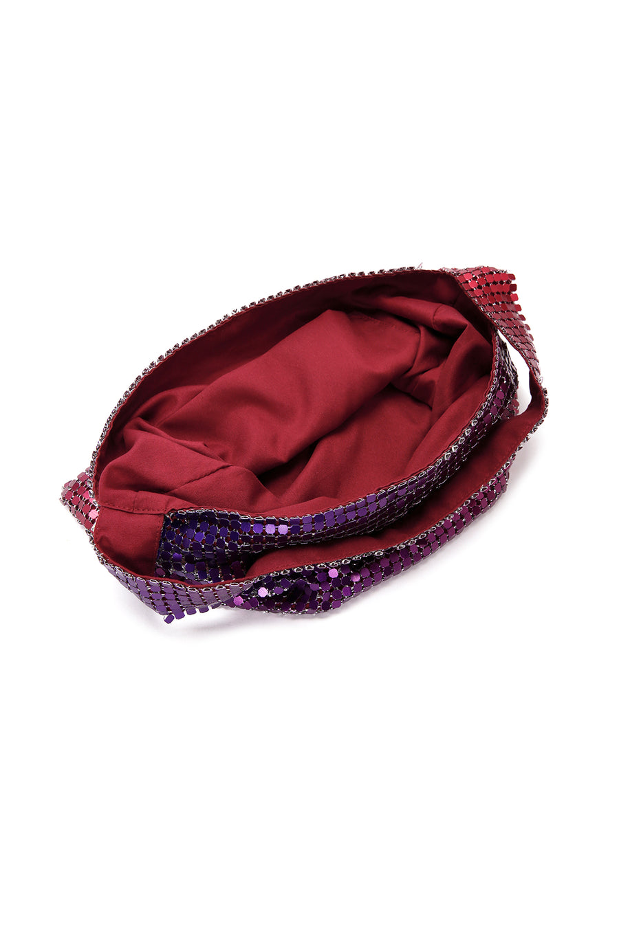 Women's Purple Metal Patterned Handbag