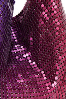 Women's Purple Metal Patterned Handbag | Derimod