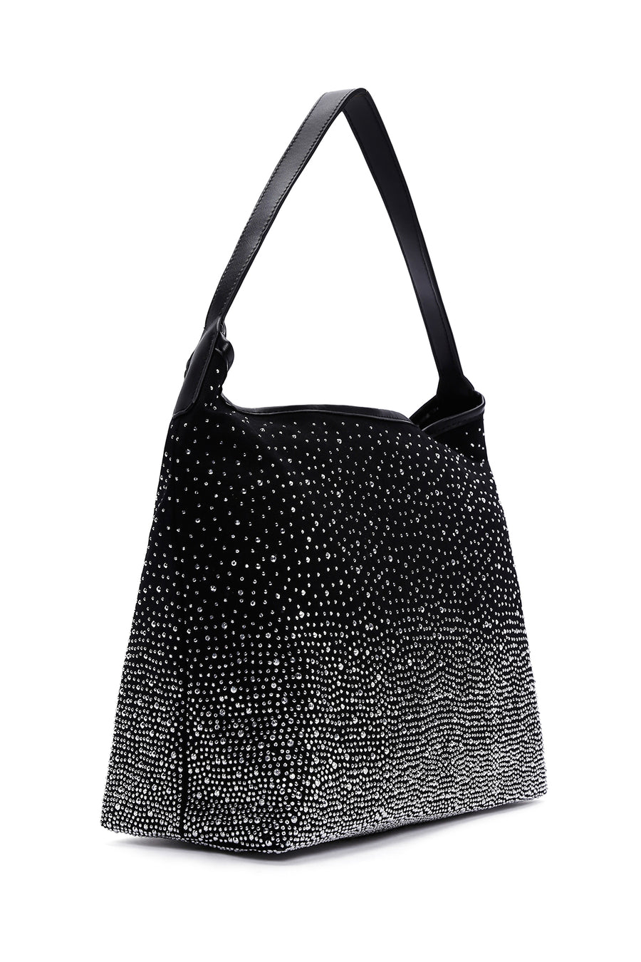 Women's Black Stone Shoulder Bag