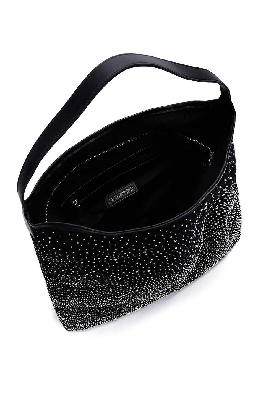 Women's Black Stone Shoulder Bag