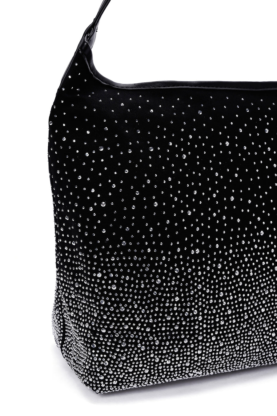 Women's Black Stone Shoulder Bag