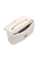 Women's Cream Long Chain Strap Plush Crossbody Bag | Derimod