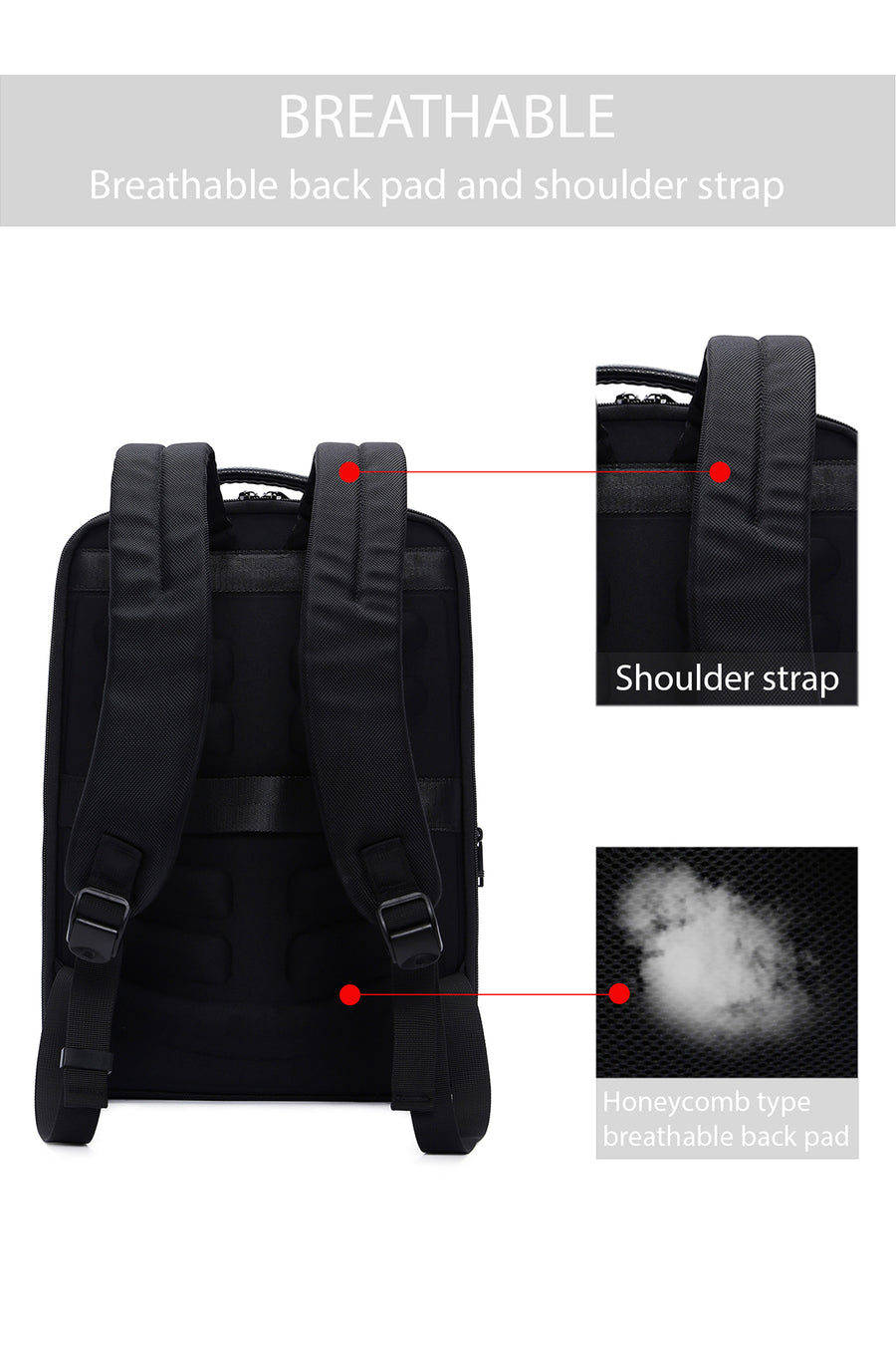 D-Pack Unisex Siyah Teknolojik Sırt Çantası
