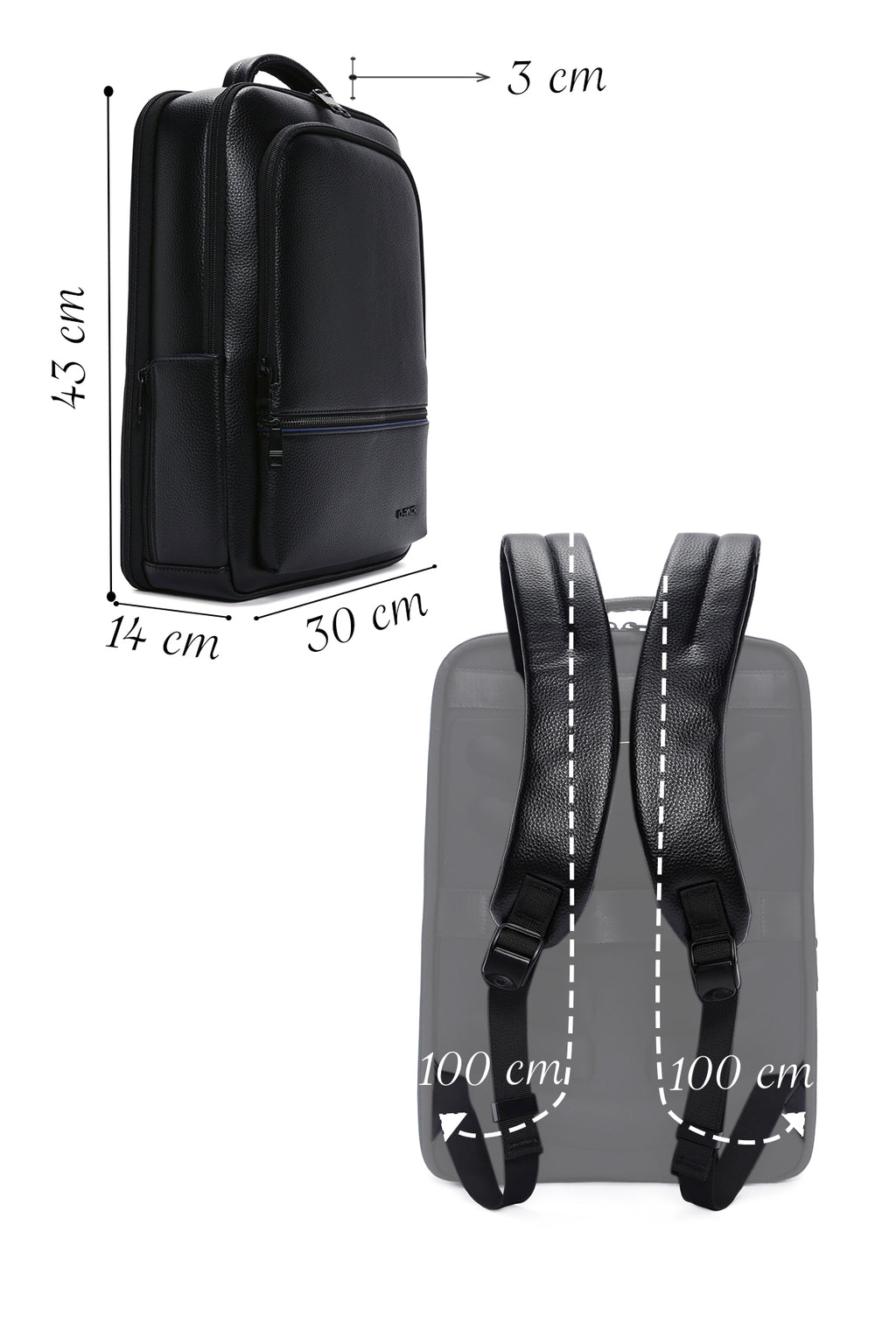 D-Pack Unisex Siyah Teknolojik Sırt Çantası