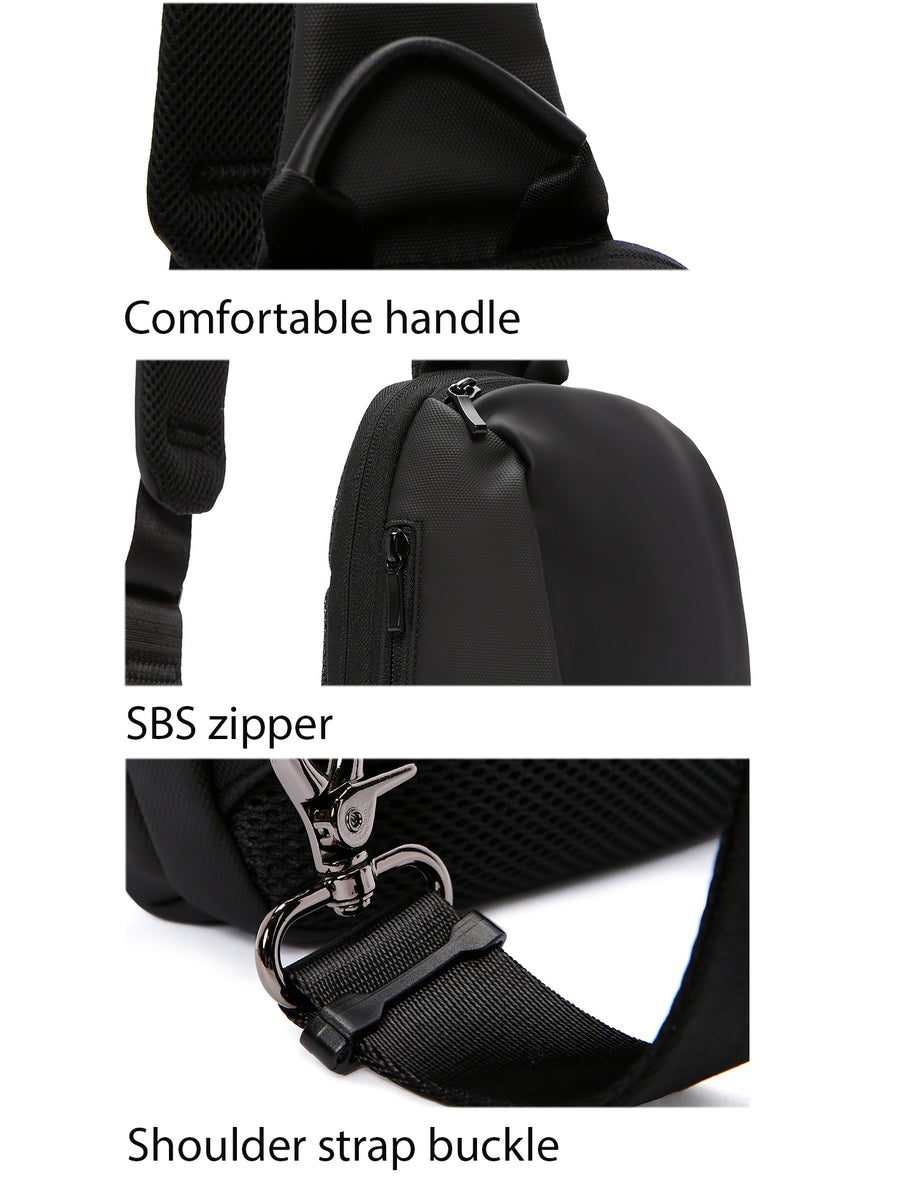 D-Pack Men Black Technological Crossbody Bag
