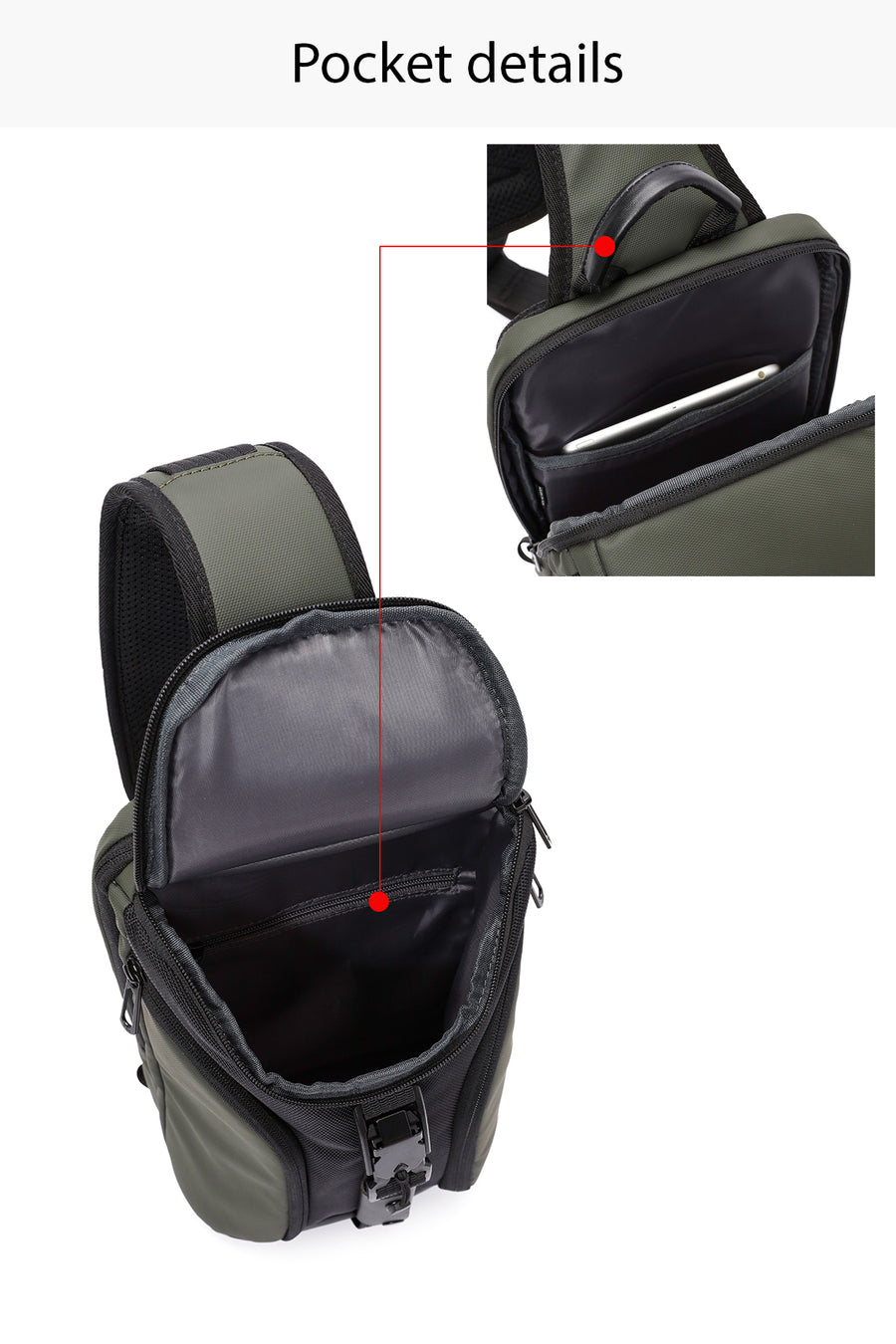 D-Pack Erkek Yeşil Uzun Askılı Omuz Çantası
