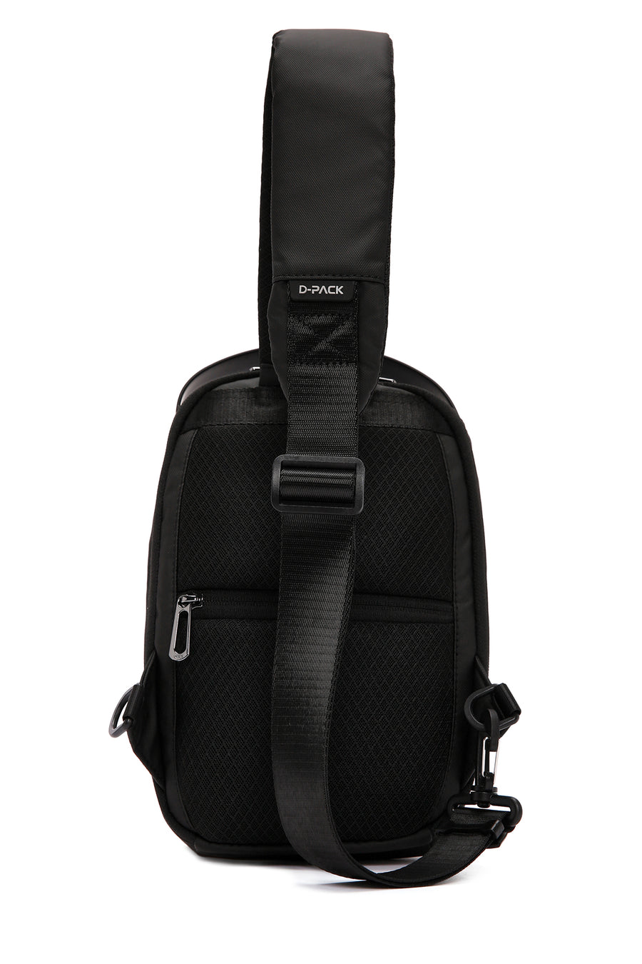 D-Pack Men's Black Technological Hardcase Long Strap Shoulder Bag