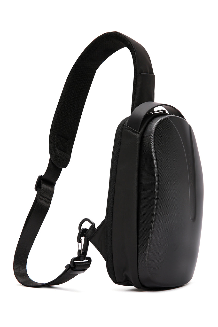 D-Pack Men's Black Technological Hardcase Long Strap Shoulder Bag