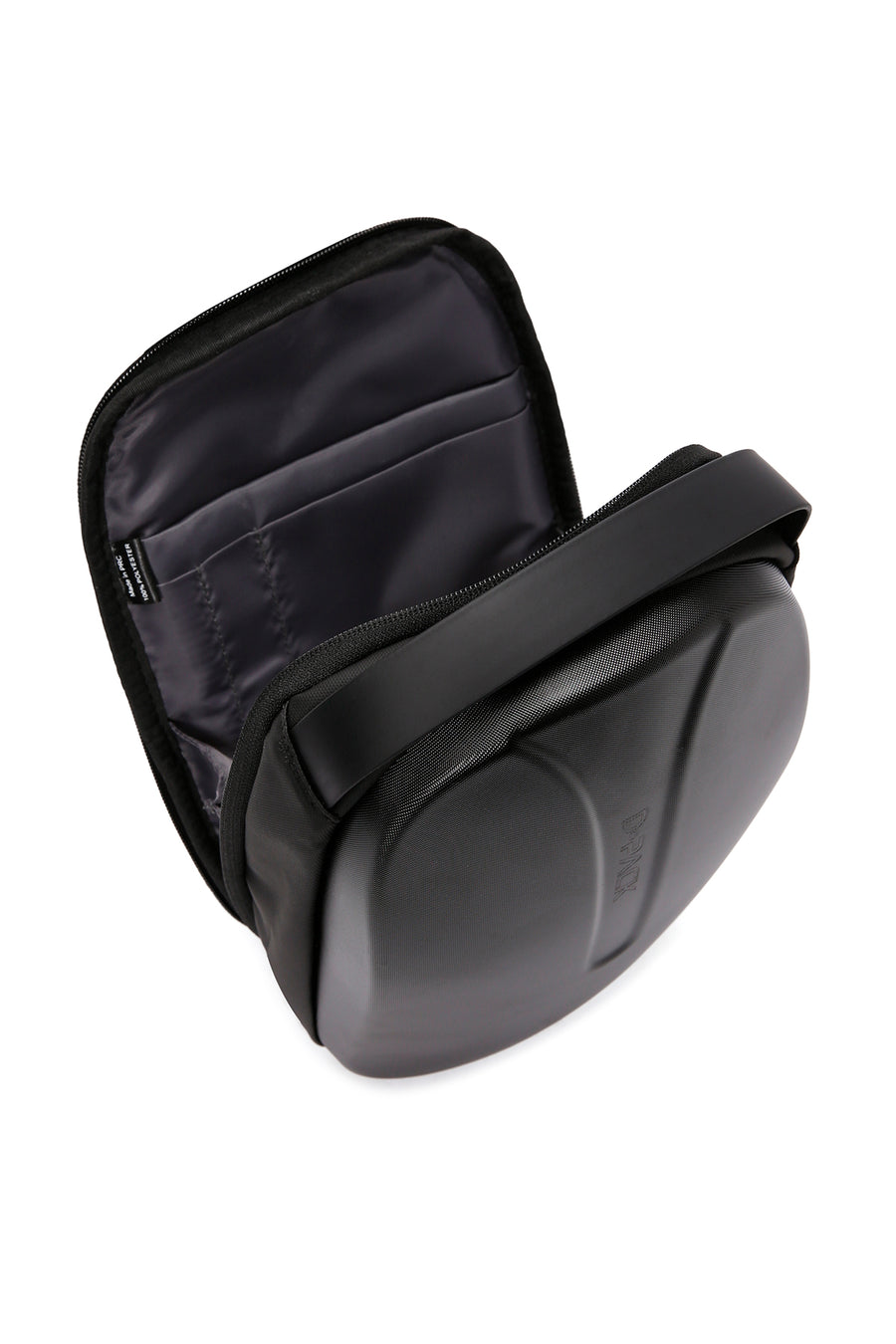 D-Pack Men's Black Technological Hardcase Long Strap Shoulder Bag