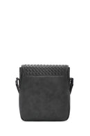 Men's Gray Woven Messenger Bag | Derimod