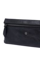 Men's Black Leather Mini Handbag | Derimod