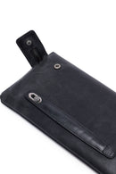 Men's Black Leather Mini Handbag | Derimod