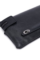Men's Black Leather Mini Handbag | Derimod