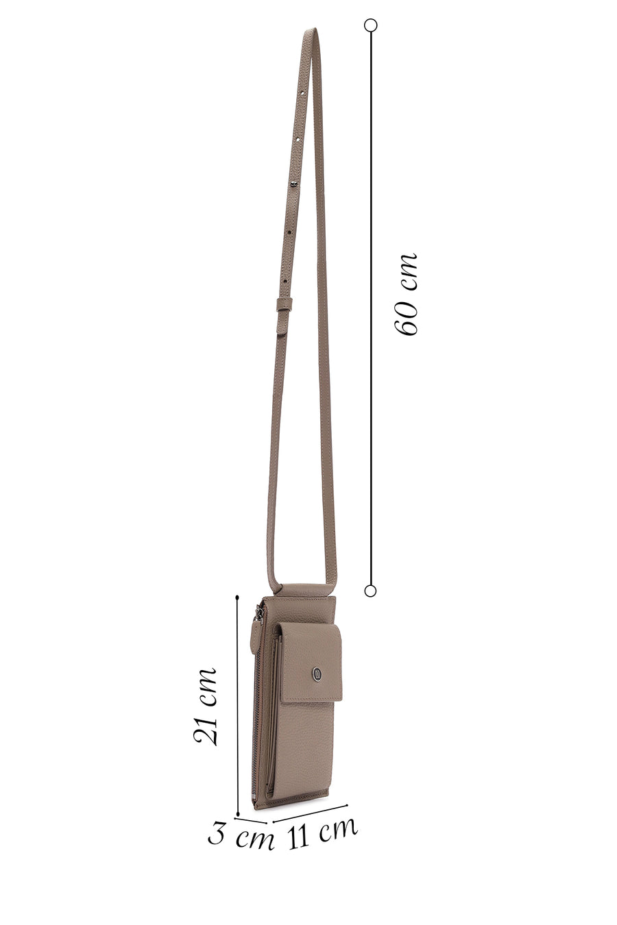 Men's Mink Leather Crossbody Bag