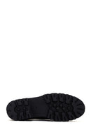 Derimod Gritti Kadın Siyah Deri Klasik Loafer | Derimod