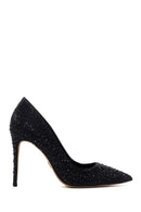 Women's Black Leather Thin High Heel Stiletto | Derimod