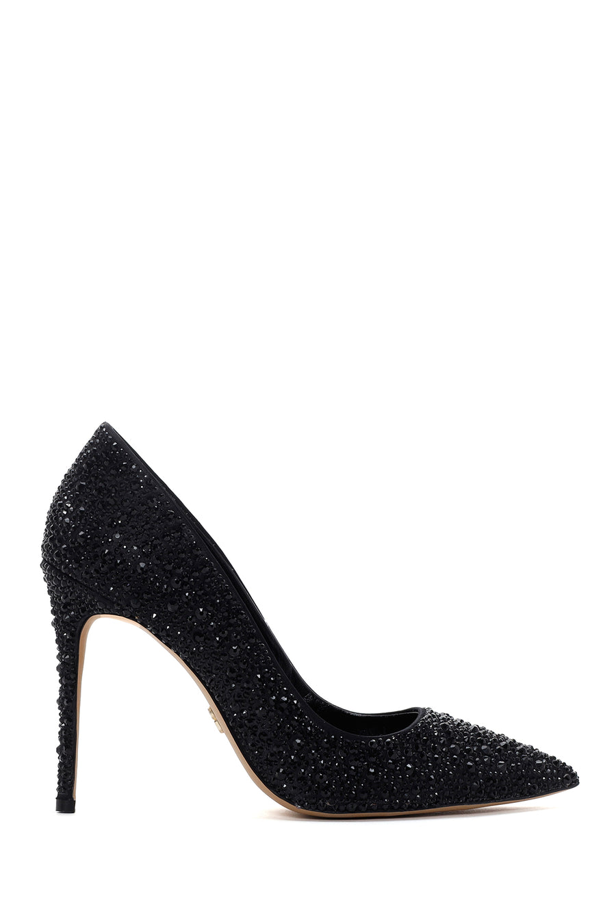Women's Black Leather Thin High Heel Stiletto 23WFD1204TS | Derimod