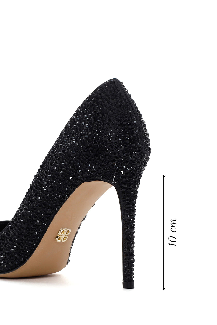 Women's Black Leather Thin High Heel Stiletto