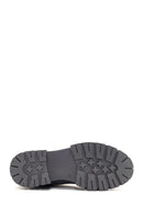 Women's Gray Thick Soled Suede Leather Boots | Derimod