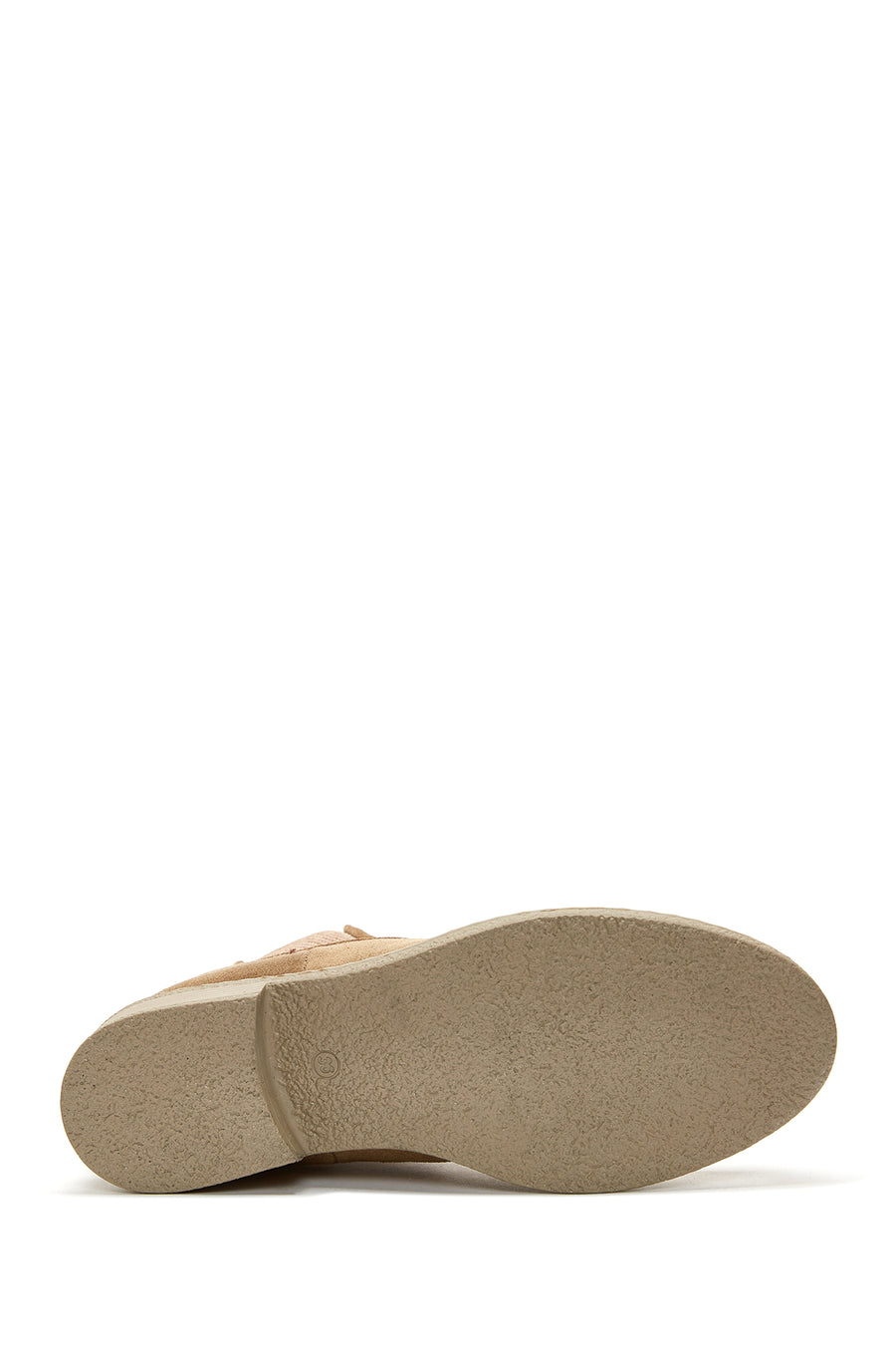Women's Beige Leather Chelsea Flat Boots