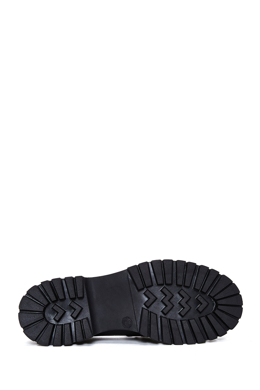 Women's Black Leather Buckle Loafer