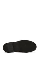 Women's Brown Suede Leather Buckle Loafer | Derimod