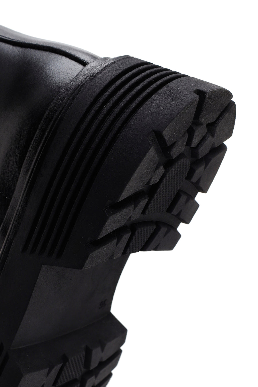 Women's Black Zippered Leather Boots